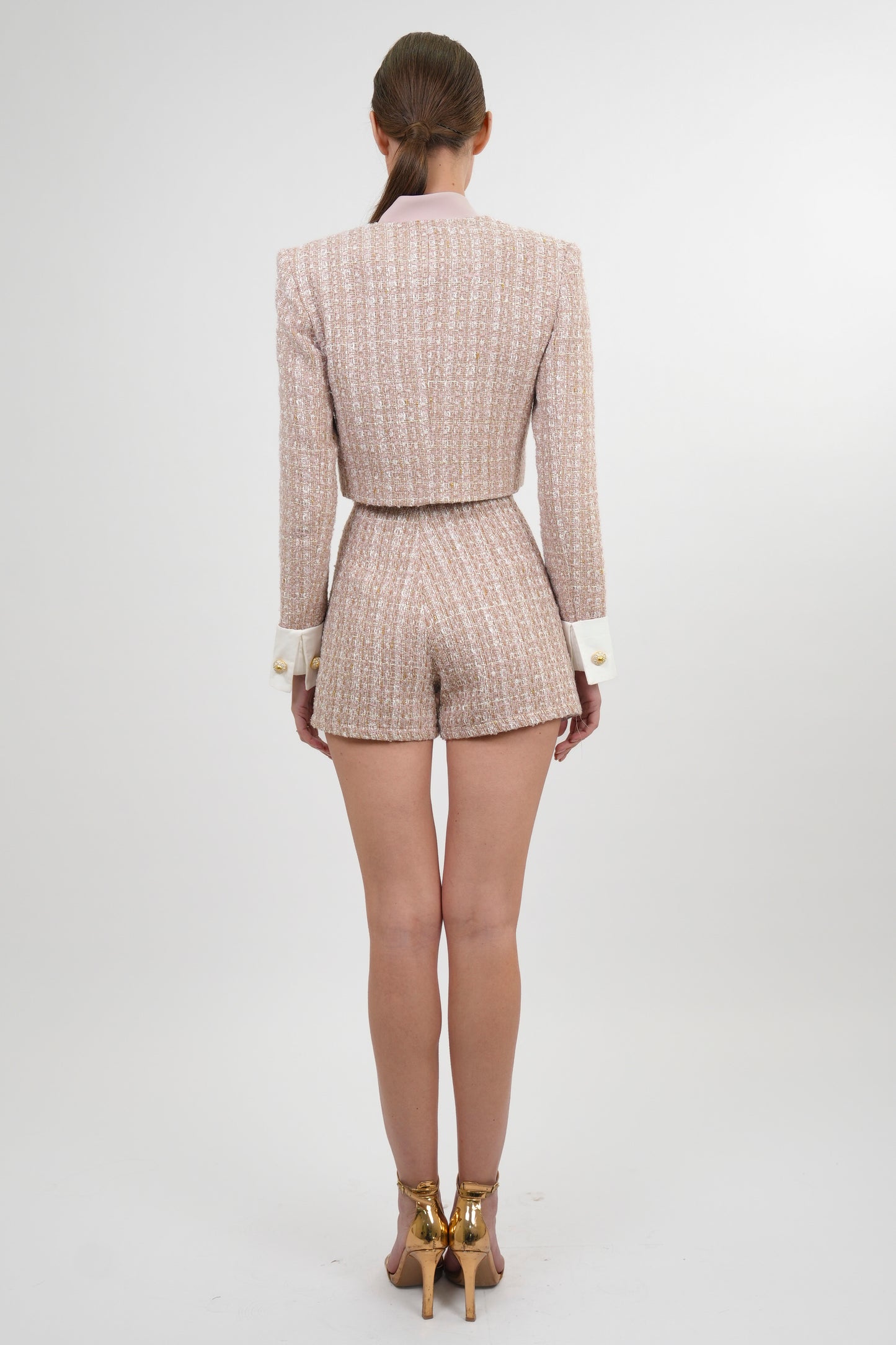 Dayana Tweed Cropped Blazer