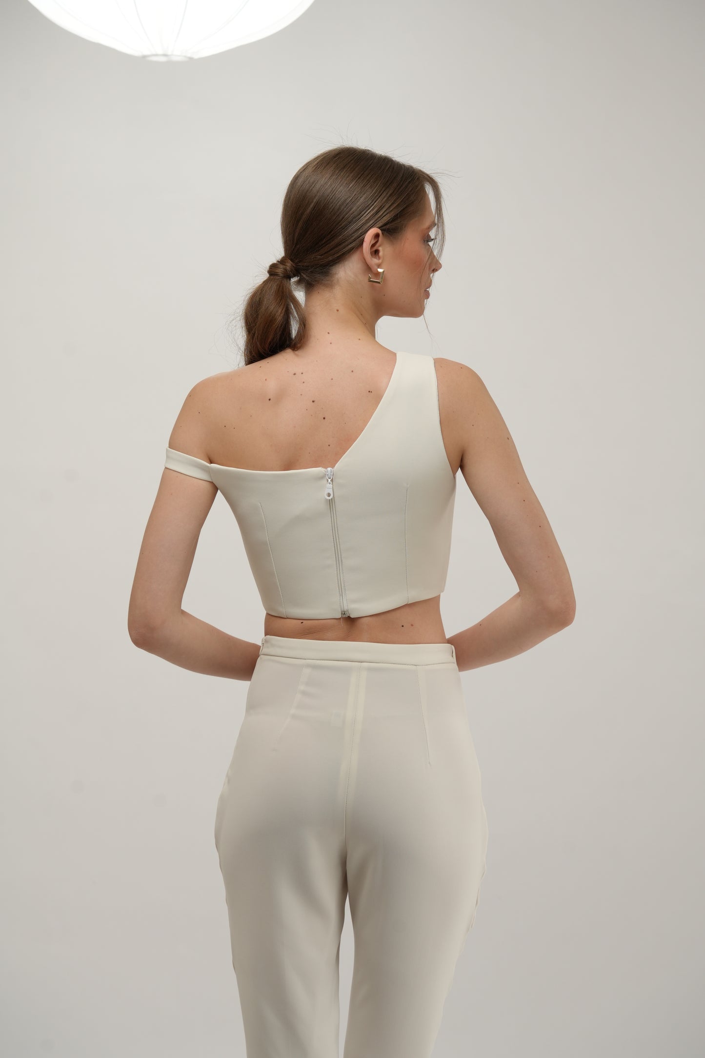 Straight-Cut Wrap Pants