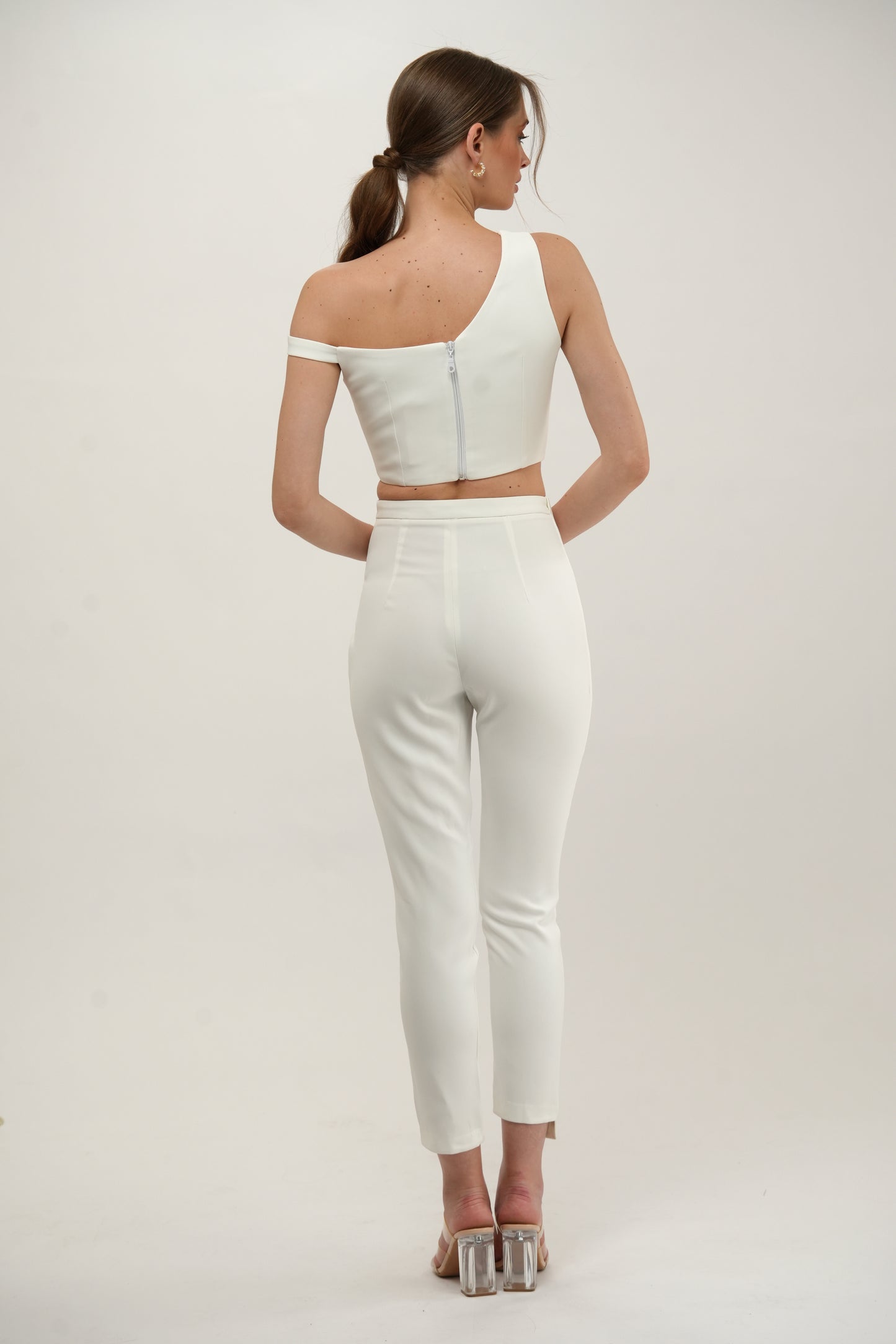 Straight-Cut Wrap Pants