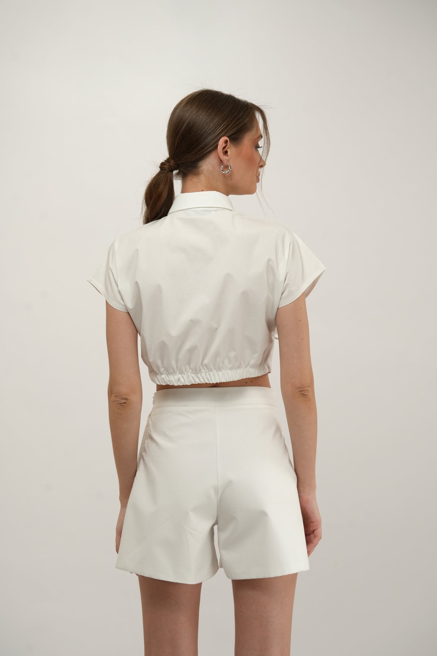 Short-sleeves Poplin Set