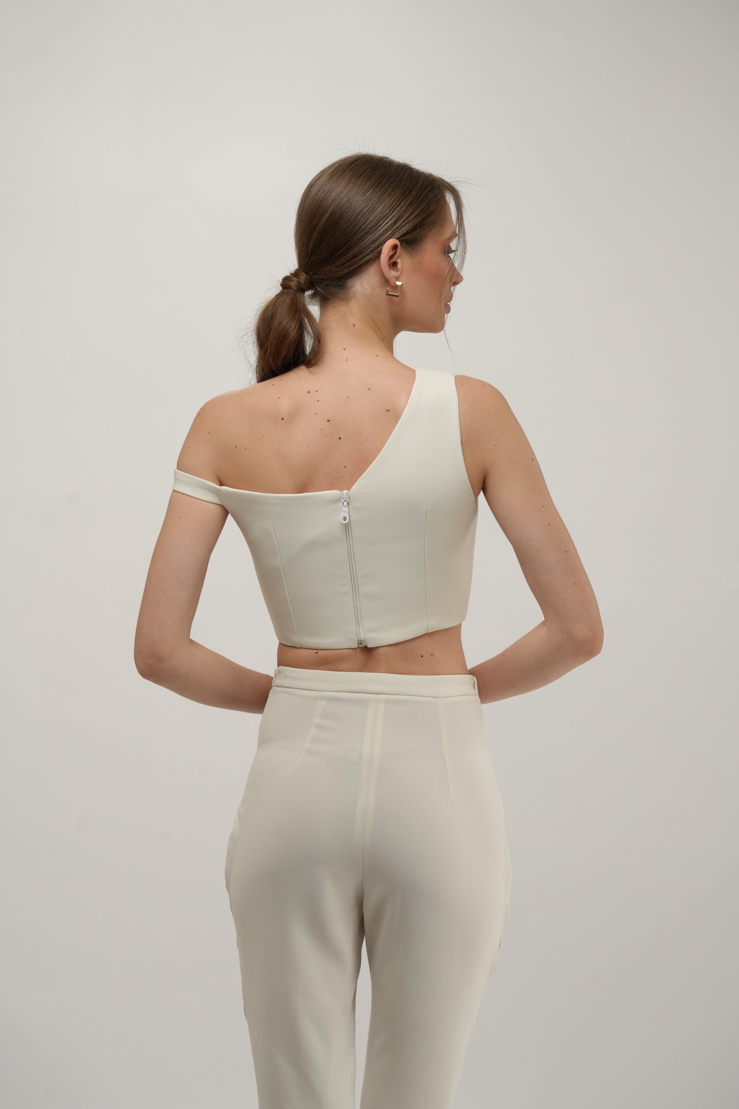 One-Shoulder Cropped Top